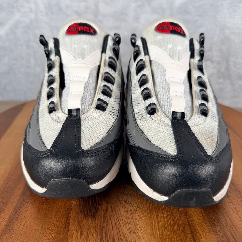 Nike Air Max 95 Recraft Shoes GS Size 5.5Y Gray Black Red Sneaker CJ3906-105 - Picture 2 of 15